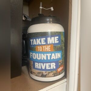 Water bottle Jug 100oz take me to the fountain River